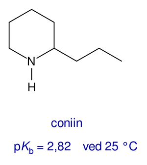 coniin, ved 25 &deg;C