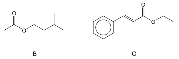 B C
