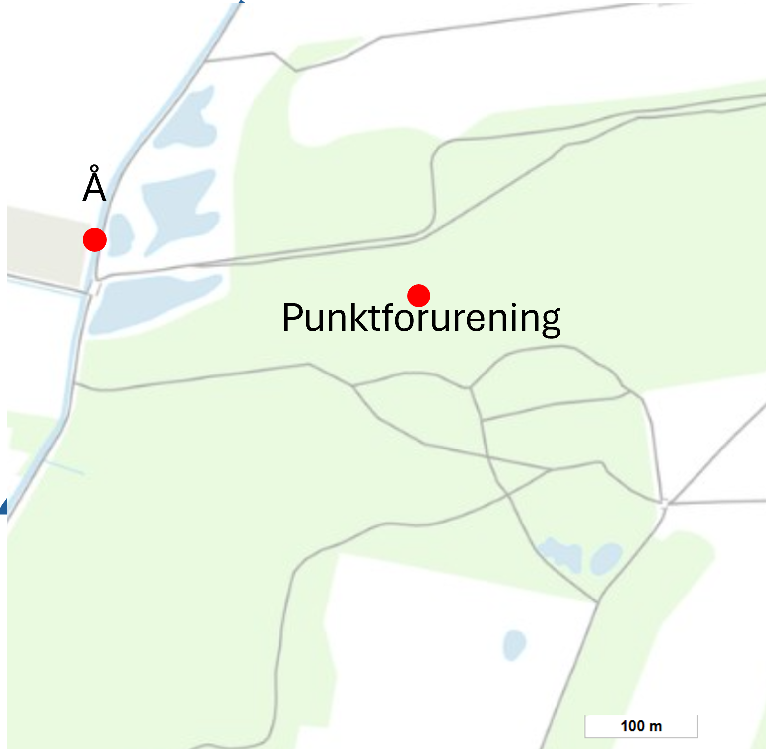 Å Punktforurening 100m